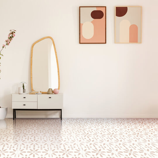 selbstklebende Bodenfliesen Vintage Flowers (11er Set) image number null